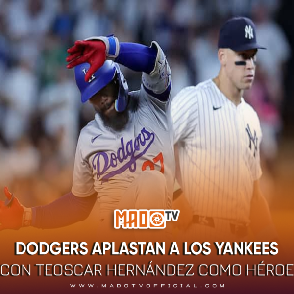 Dodgers aplastan a los Yankees con Teoscar Hernández como héroe