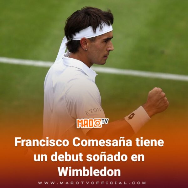 Francisco Comesaña tiene un debut soñado en Wimbledon