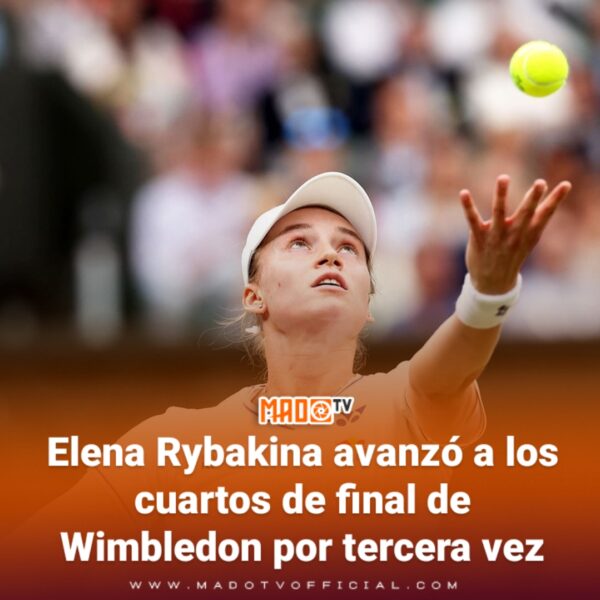 Elena Rybakina avanzó a los cuartos de final de Wimbledon por tercera vez