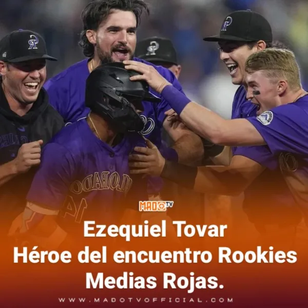 Ezequiel Tovar: Héroe del encuentro Rookies Medias Rojas.