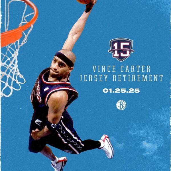 Brooklyn Nets retirarán el número de Vince Carter