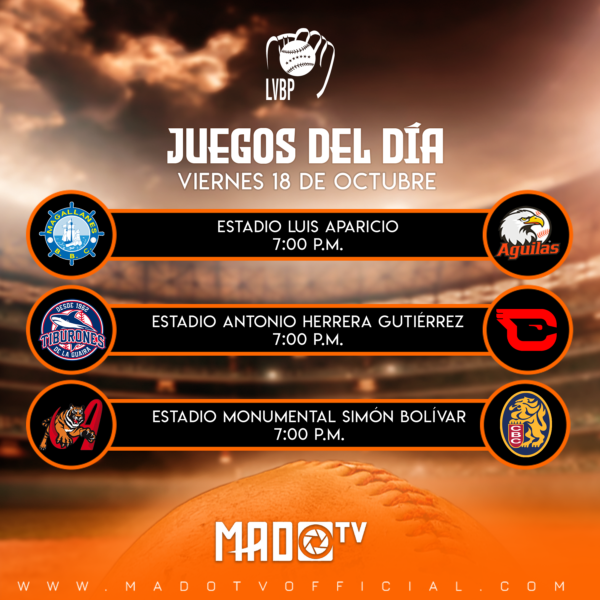 Asi juegan HOY en la LVBP