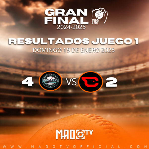 Resultados del Juego 1 de la Gran Final en la LVBP
