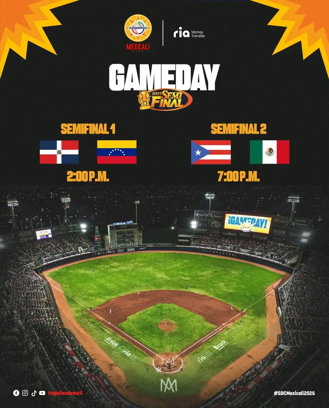 Comienzan las semifinales en la Serie del Caribe Mexicali 2025.