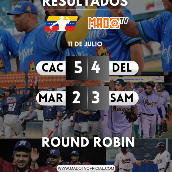 Resultados de la jornada de hoy en el Round Robin de la Liga Mayor