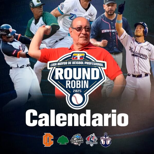 Hoy inicia el #RoundRobin de la Liga Mayor de Béisbol Profesional 🇻🇪 y de está manera está organizado el calendario de juegos.