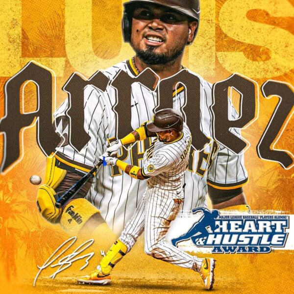 Arráez, estrella de los Padres de San Diego, fue honrado con el prestigioso Heart & Hustle Award 2025