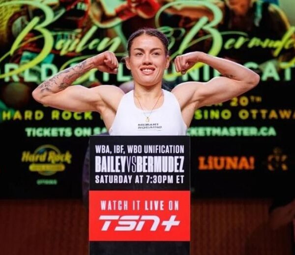 ¡Evelin Bermúdez unifica  los titulos mundiales con un KO Fulminante en Canadá!